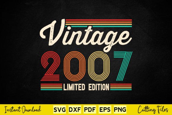 17 Year Old Gifts Vintage Graphics for Crafts
