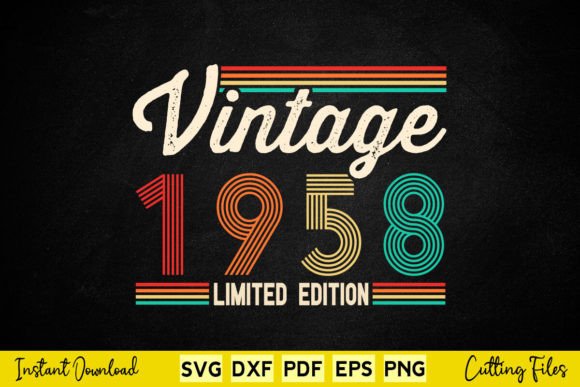 66 Years Old Gifts Born in 1958 Vintage