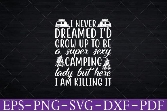 Camping Shirt Women Wife Camper RV Svg Graphics for Crafts
