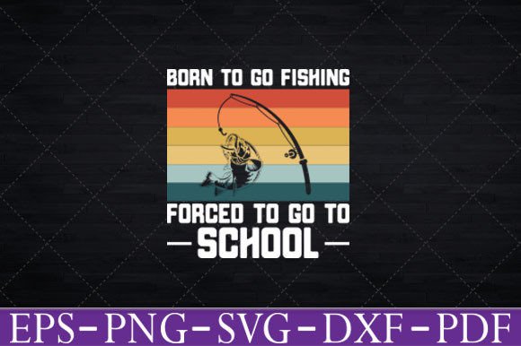 Funny Bass Fish Graphic for Crafts