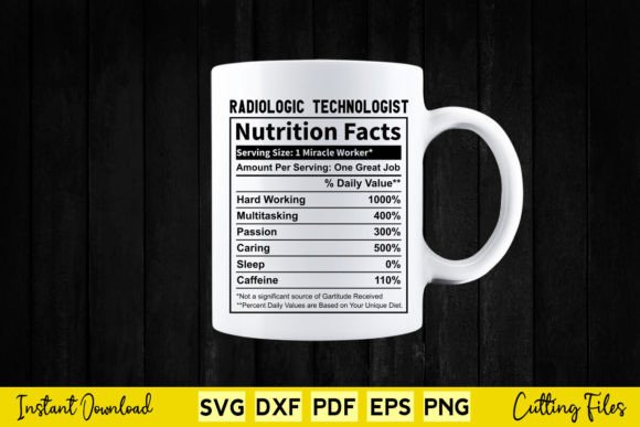 Funny Radiologist Technologist Nutrition Graphics for Local Branding